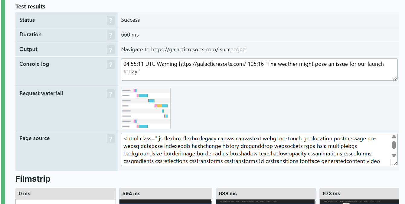 Fenêtre Voir les détails pour un moniteur de transaction