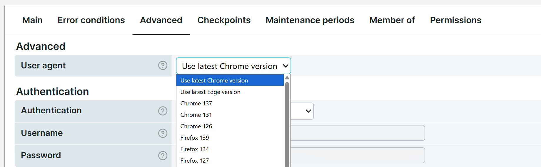 Derniers agents utilisateurs d’Edge et de Chrome