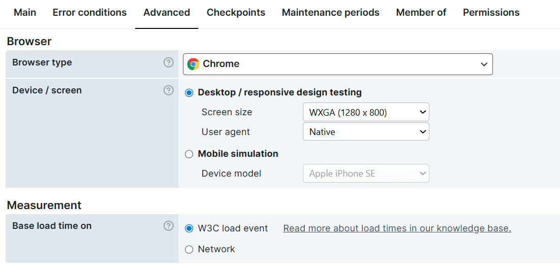 Options liées au temps de chargement