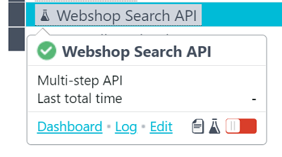 Notes dans le panneau d’information rapide du dashboard statut moniteurs