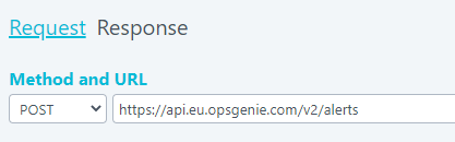 URL de l’instance UE d’Opsgenie 