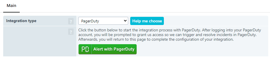 Sélection de PagerDuty