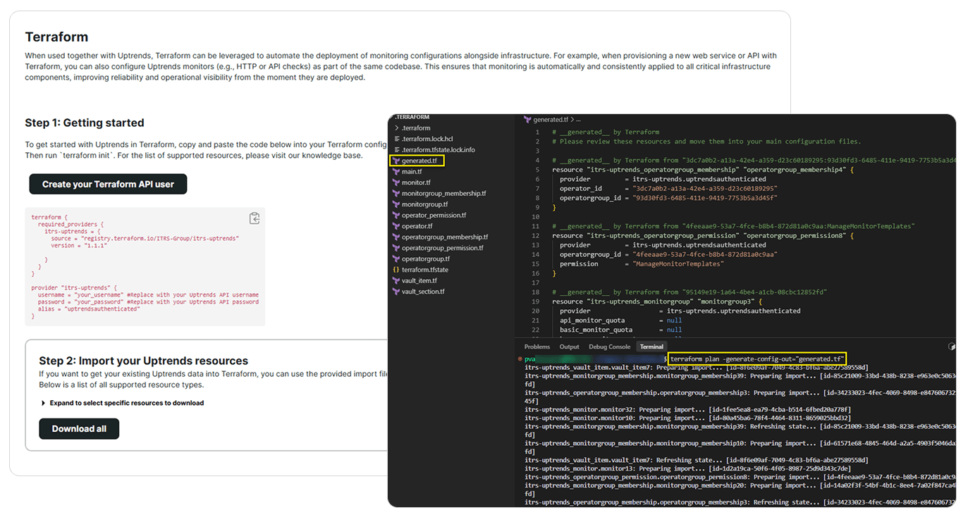 Configurez votre monitoring Uptrends avec Terraform