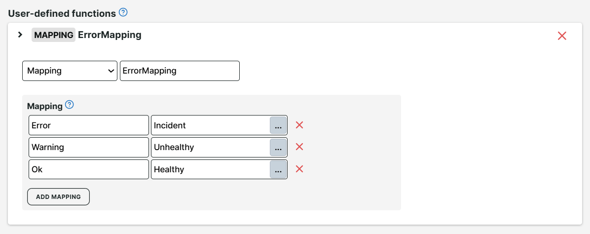 Fonction de conversion des erreurs