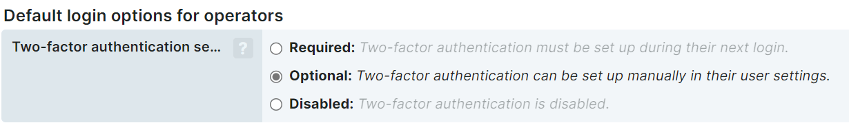 Capture d’écran de la configuration de l’authentification à deux facteurs