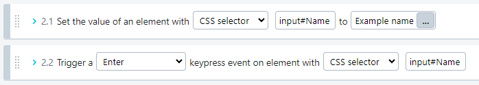 Événement Keypress