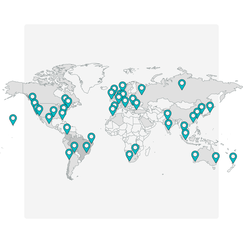 Grâce à notre réseau mondial de points de contrôle, vous pouvez déterminer l'emplacement des pannes locales.